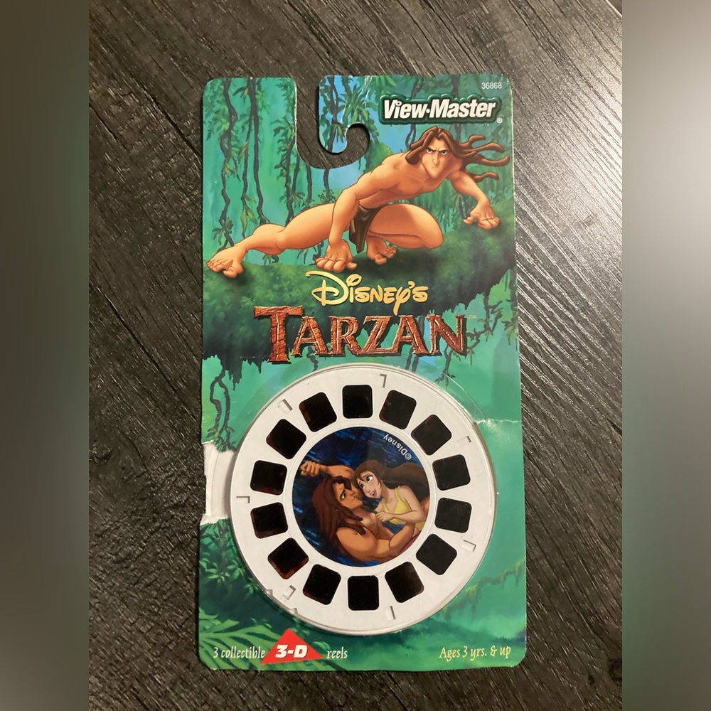 Vintage Disney Tarzan 3-D ViewMaster Reels
